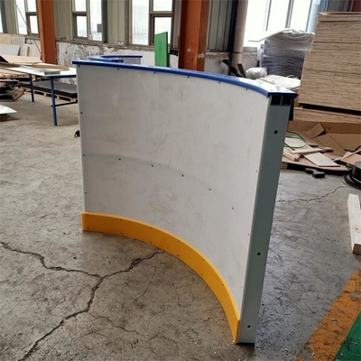 স্কেটিং রিঙ্ক আনুষাঙ্গিক জন্য HDPE প্লাস্টিক ফ্লোরবল ব্যারিয়ার ড্যাশার বোর্ড সিস্টেম