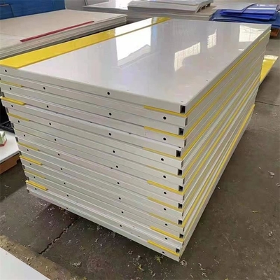 4x8 ফুট পোর্টেবল HDPE প্লাস্টিক আইস রিঙ্ক ব্যারিয়ার হকি শুটিং রিঙ্ক ড্যাশার বোর্ড