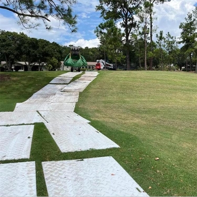 বর্ষা মৌসুমের সাবস্ট্রেটের জন্য HDPE প্লাস্টিক পেভিং ম্যাট অস্থায়ী রোড ম্যাট