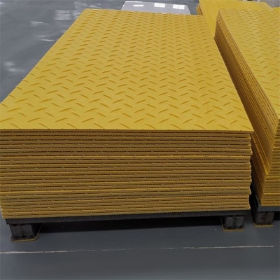 নির্মাণের জন্য 2*8ft HDPE গ্রাউন্ড প্রোটেকশন শিট অস্থায়ী রোড অ্যাক্সেস ম্যাট