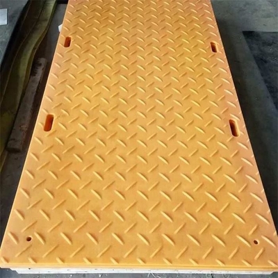নির্মাণের জন্য 2*8ft HDPE গ্রাউন্ড প্রোটেকশন শিট অস্থায়ী রোড অ্যাক্সেস ম্যাট
