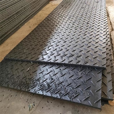 HDPE অস্থায়ী ফুটপাথ ম্যাটিং 2x4ft প্লাস্টিক এক্সকাভেটর ম্যাট রিগ ম্যাটিং বোর্ড