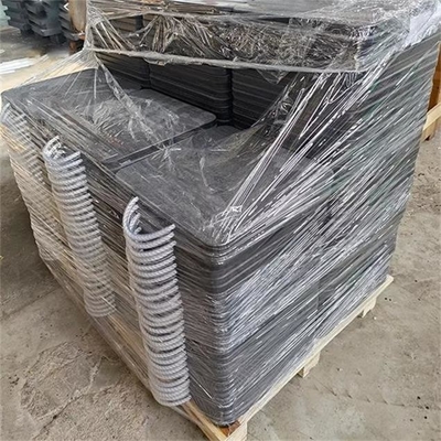 ক্রেন ফুট সাপোর্টের জন্য 600*600mm অ্যান্টি ইমপ্যাক্ট পলিথিন প্লাস্টিক আউটরিগার প্যাড